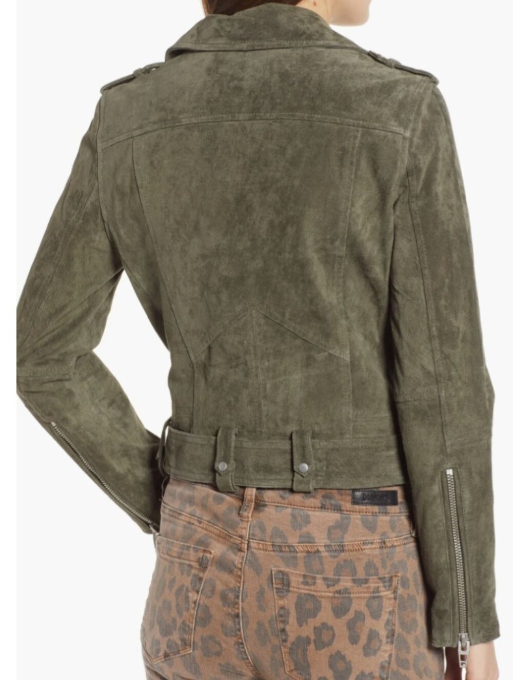 BLANKNYC Women’s Luxury Cropped Herb Suede Jacket Size Medium - Picture 4 of 15